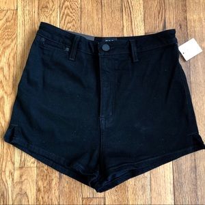 Black Pin Up High Rise Shorts - size:30